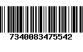 Código de Barras 7340083475542