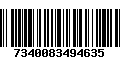 Código de Barras 7340083494635