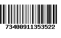 Código de Barras 73400911353522