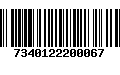 Código de Barras 7340122200067