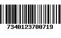 Código de Barras 7340123700719