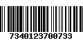 Código de Barras 7340123700733