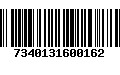 Código de Barras 7340131600162