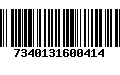 Código de Barras 7340131600414