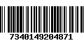 Código de Barras 7340149204871