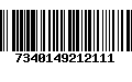 Código de Barras 7340149212111