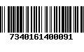 Código de Barras 7340161400091