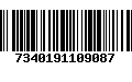 Código de Barras 7340191109087