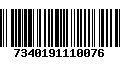 Código de Barras 7340191110076