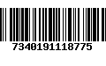 Código de Barras 7340191118775