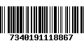 Código de Barras 7340191118867