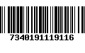 Código de Barras 7340191119116