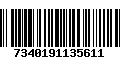 Código de Barras 7340191135611