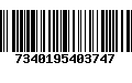 Código de Barras 7340195403747