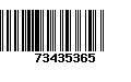 Código de Barras 73435365