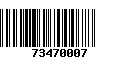 Código de Barras 73470007