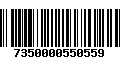 Código de Barras 7350000550559