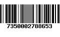 Código de Barras 7350002788653