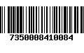 Código de Barras 7350008410084