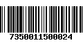 Código de Barras 7350011500024