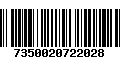 Código de Barras 7350020722028