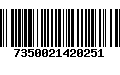 Código de Barras 7350021420251