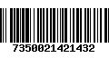 Código de Barras 7350021421432