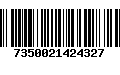 Código de Barras 7350021424327