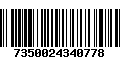 Código de Barras 7350024340778