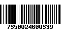 Código de Barras 7350024600339