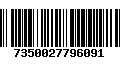 Código de Barras 7350027796091