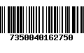 Código de Barras 7350040162750