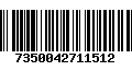 Código de Barras 7350042711512