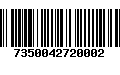 Código de Barras 7350042720002