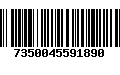 Código de Barras 7350045591890