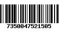 Código de Barras 7350047521505