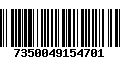 Código de Barras 7350049154701