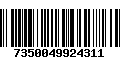 Código de Barras 7350049924311