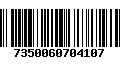 Código de Barras 7350060704107