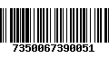 Código de Barras 7350067390051