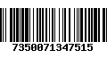 Código de Barras 7350071347515