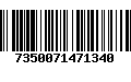 Código de Barras 7350071471340