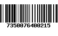 Código de Barras 7350076400215