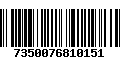 Código de Barras 7350076810151