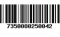 Código de Barras 7350080250042