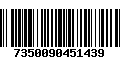 Código de Barras 7350090451439