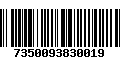 Código de Barras 7350093830019