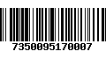 Código de Barras 7350095170007