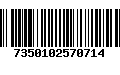 Código de Barras 7350102570714