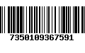 Código de Barras 7350109367591